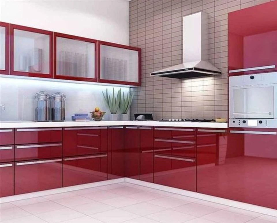 Acrylic Laminate Kitchen Cabinets